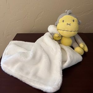 NWOT - Baby Bum Knit Monkey Security Blanket/Lovey